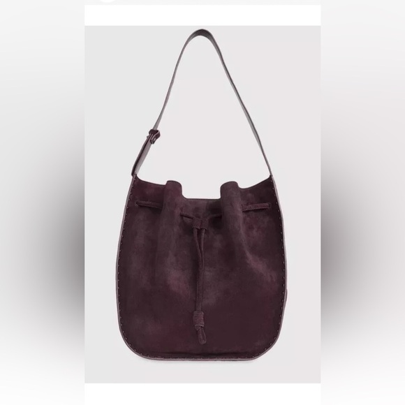 Rebecca Minkoff Nanine Drawstring Shoulder Bag “currant” NWT - Picture 1 of 7